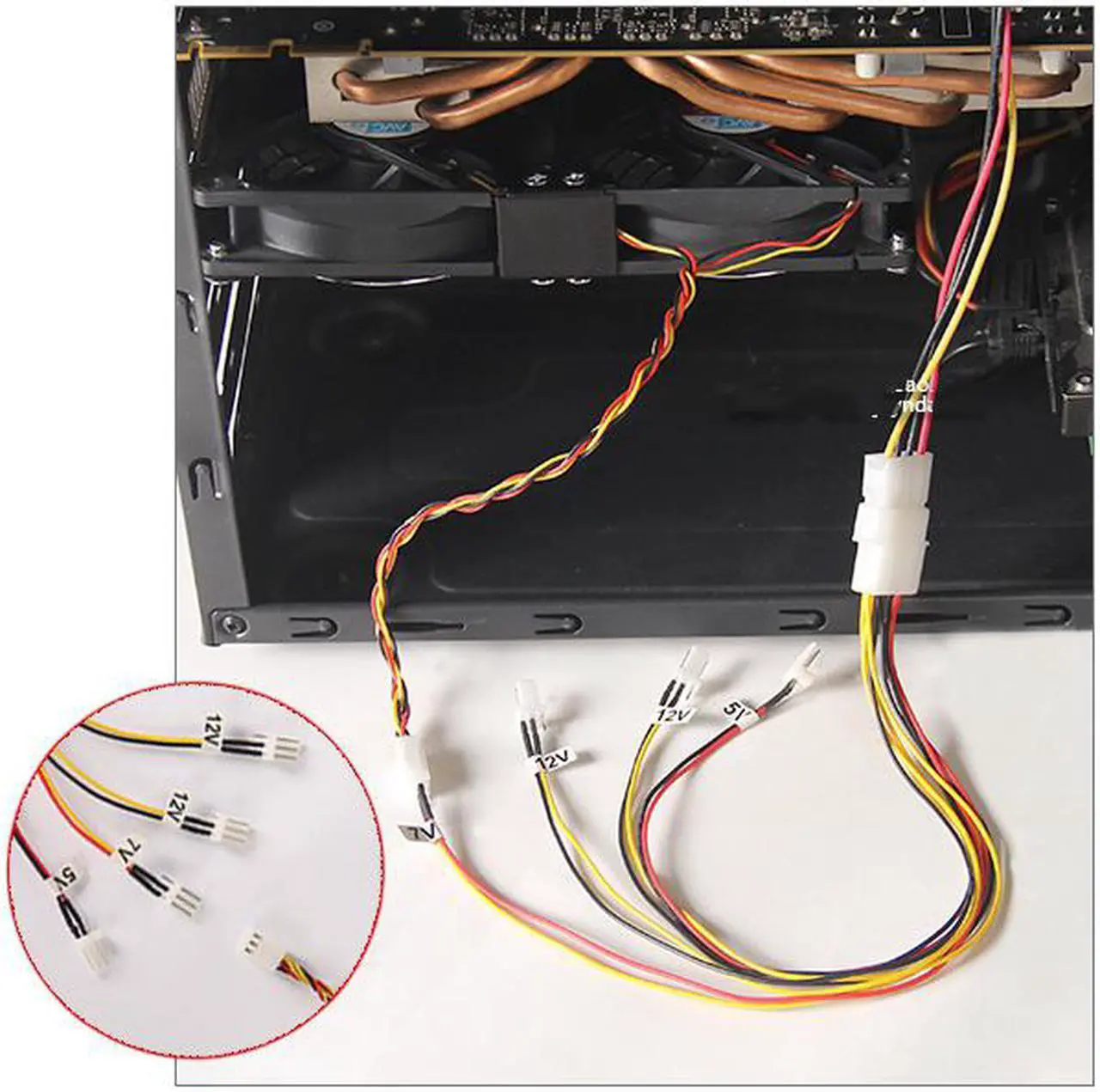 Alt view image 3 of 3 - AVC VGA Cooling Mate Dual/Triple 90mm Fans PCI Slot Set Universal Compatibility