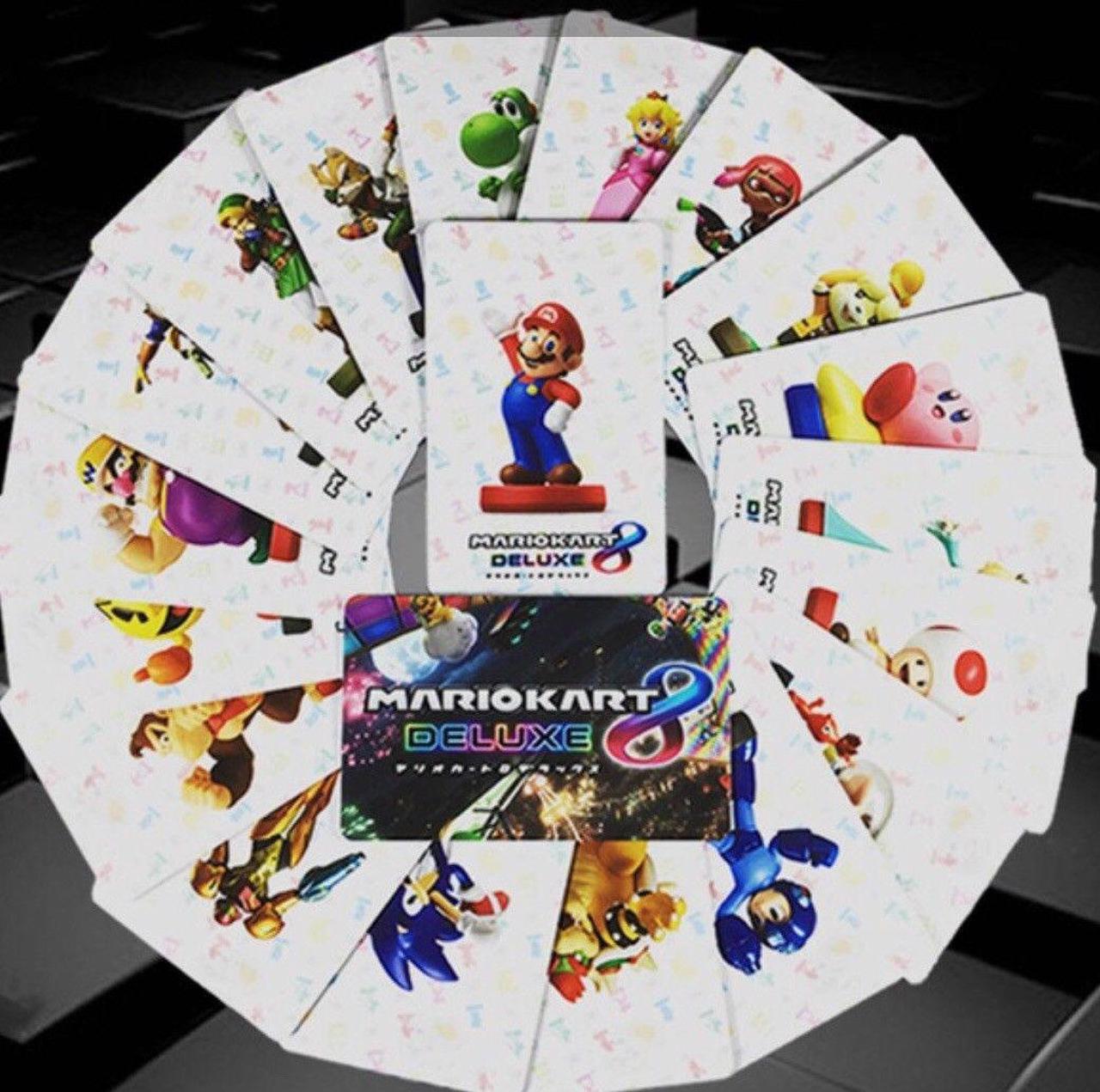 Main image of 20pcs Full Set NFC PVC Tag Card Mario Kart 8 Amiibo Cards for Nintendo Switch