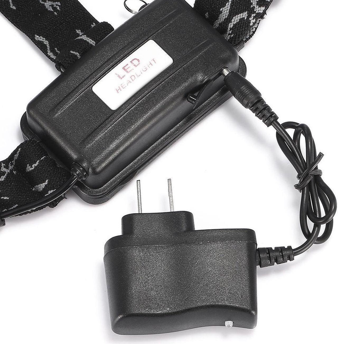 Alt view image 6 of 7 - 10000LM UltraFire Tactical Headlamp T6 LED Head Light +18650 Battery +US Charger