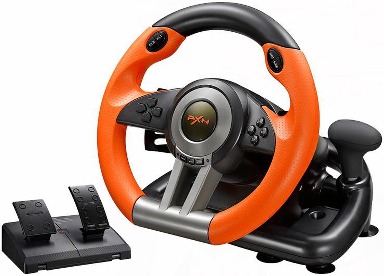 CORN Racing Wheel Apex for PC Game Joystick Simulator Professional for Windows/PS3/PS4/Xbox One Gaming Controller - Orange/Yellow