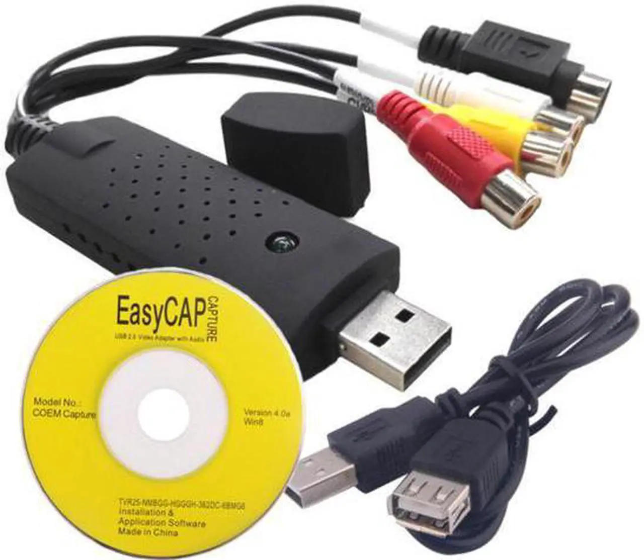Alt view image 6 of 6 - Corn Electronics USB 2.0 Video Audio VHS to DVD Converter Capture Card Adapter