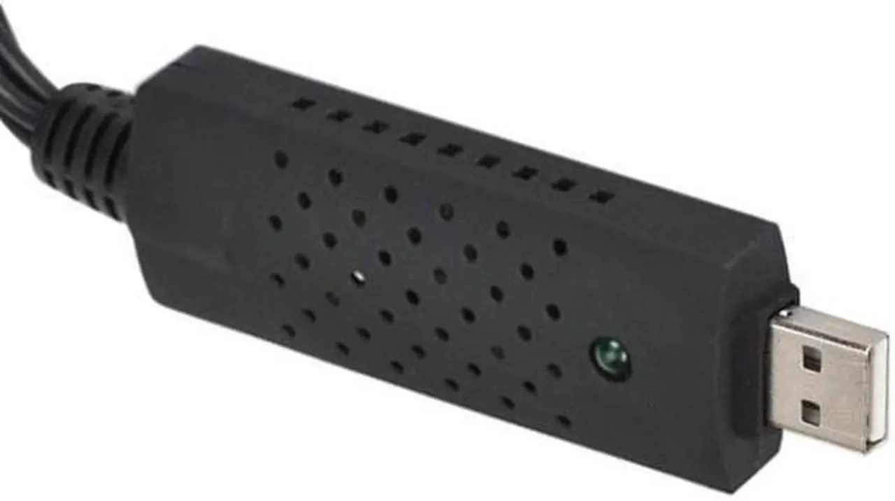 Alt view image 3 of 6 - Corn Electronics USB 2.0 Video Audio VHS to DVD Converter Capture Card Adapter