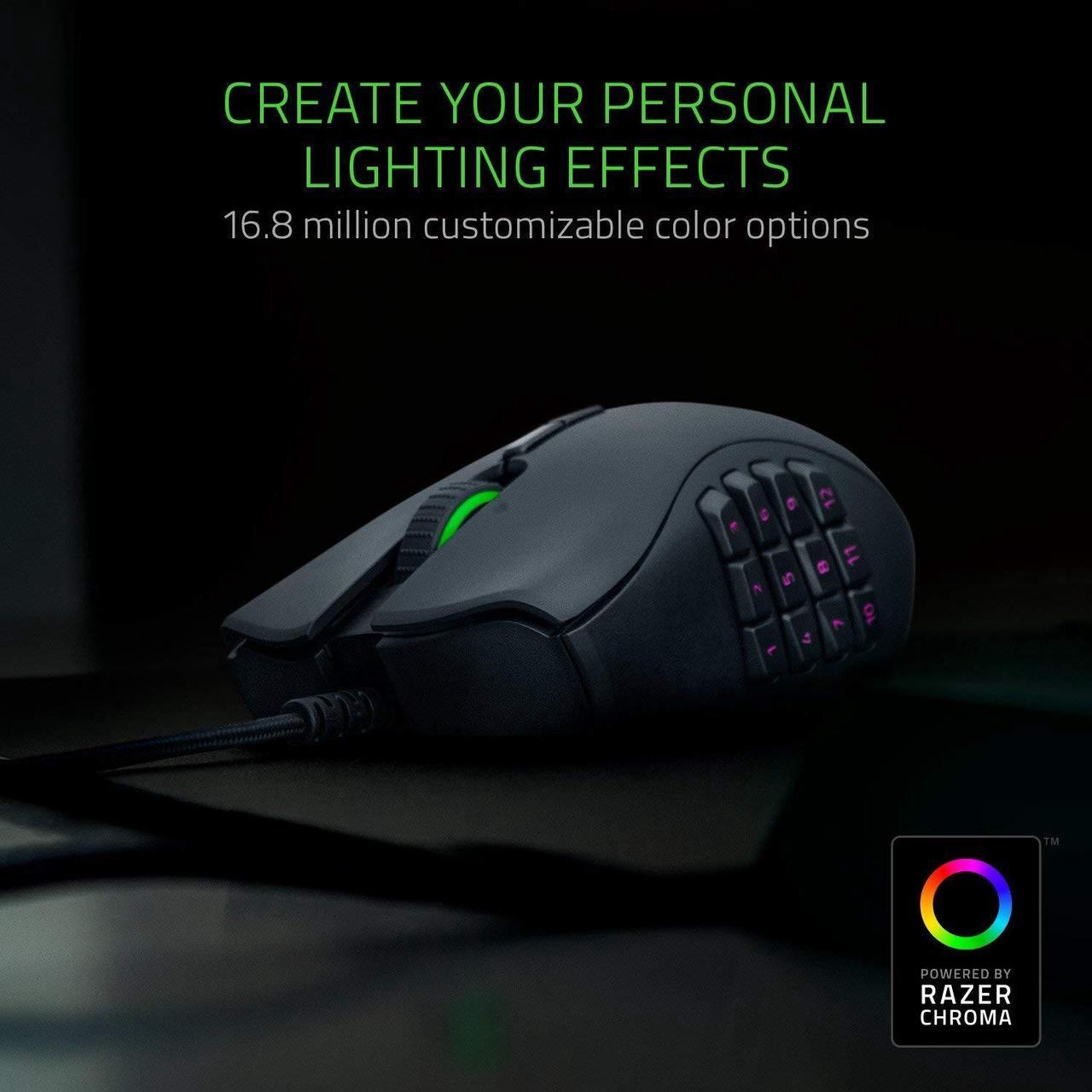 Alt view image 7 of 7 - OEM Razer Naga Trinity - Chroma Gaming Mouse Interchangeable Side Plates - Up to 19 Programmable buttons (No retail box)