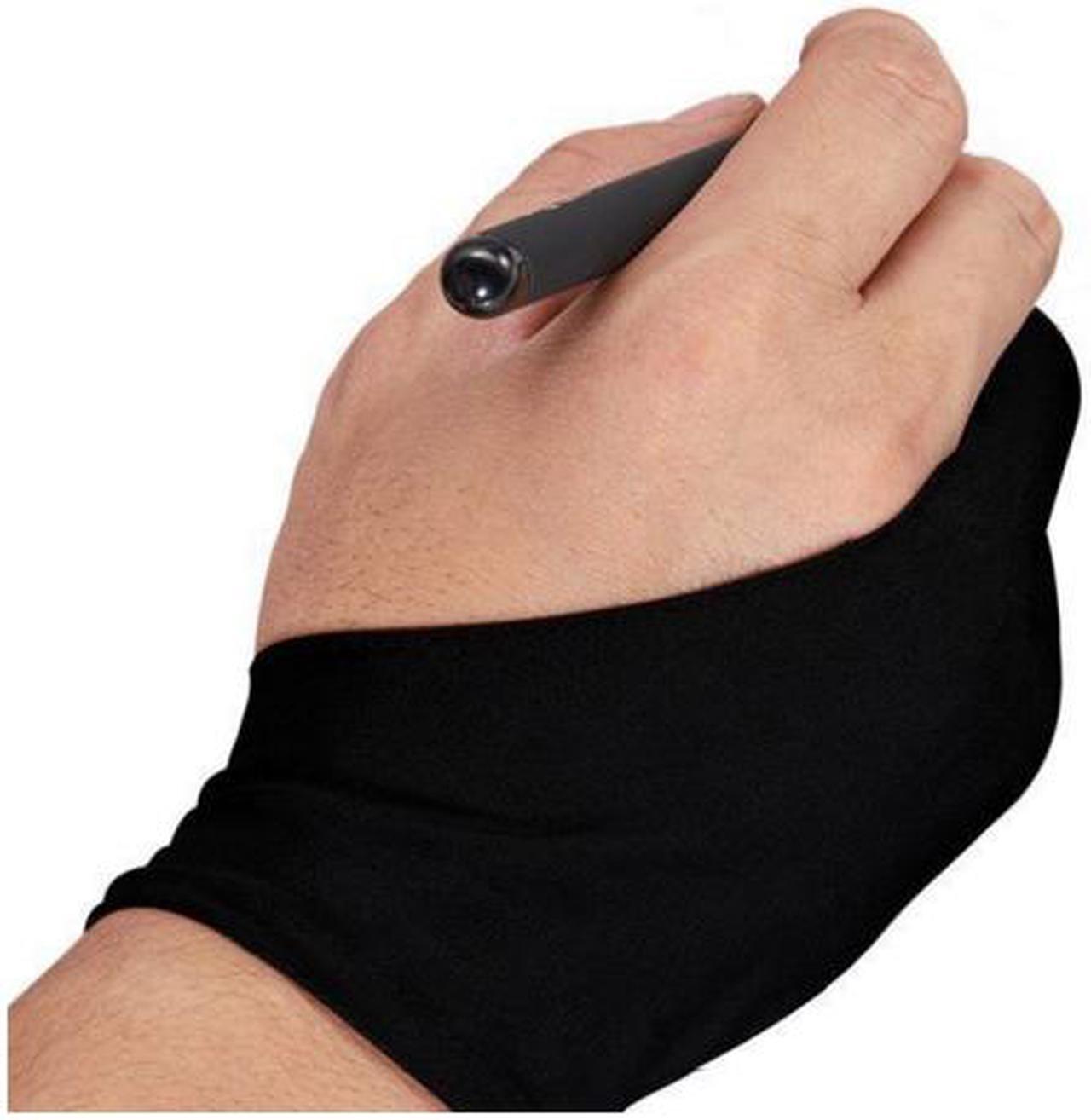 Alt view image 3 of 6 - Professional Size Artist Drawing Glove Anti-fouling Lycra Glove for Light Box, Graphic Tablet, Pen Display and iPad Pro Pencil Huion Graphic Tablet Drawing(Black)