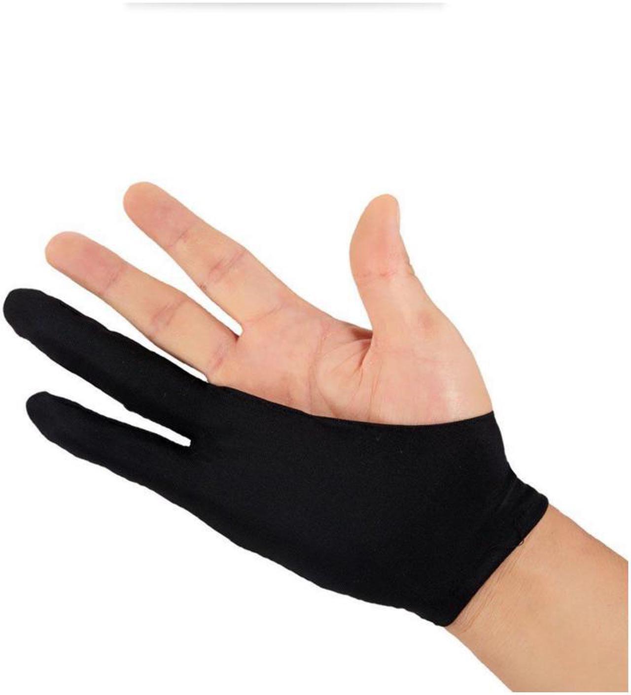 Alt view image 4 of 6 - Professional Size Artist Drawing Glove Anti-fouling Lycra Glove for Light Box, Graphic Tablet, Pen Display and iPad Pro Pencil Huion Graphic Tablet Drawing(Black)