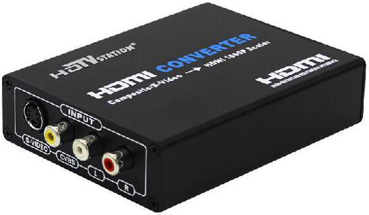 Alt view image 4 of 7 - Av+s-video to hdmi S port  to HDMI AV HDMI S-VIDEO HD full 1080P splitter S-Video & Composite RCA to HDMI Converter AV Adapter - R/L Audio - 1080P Scaler