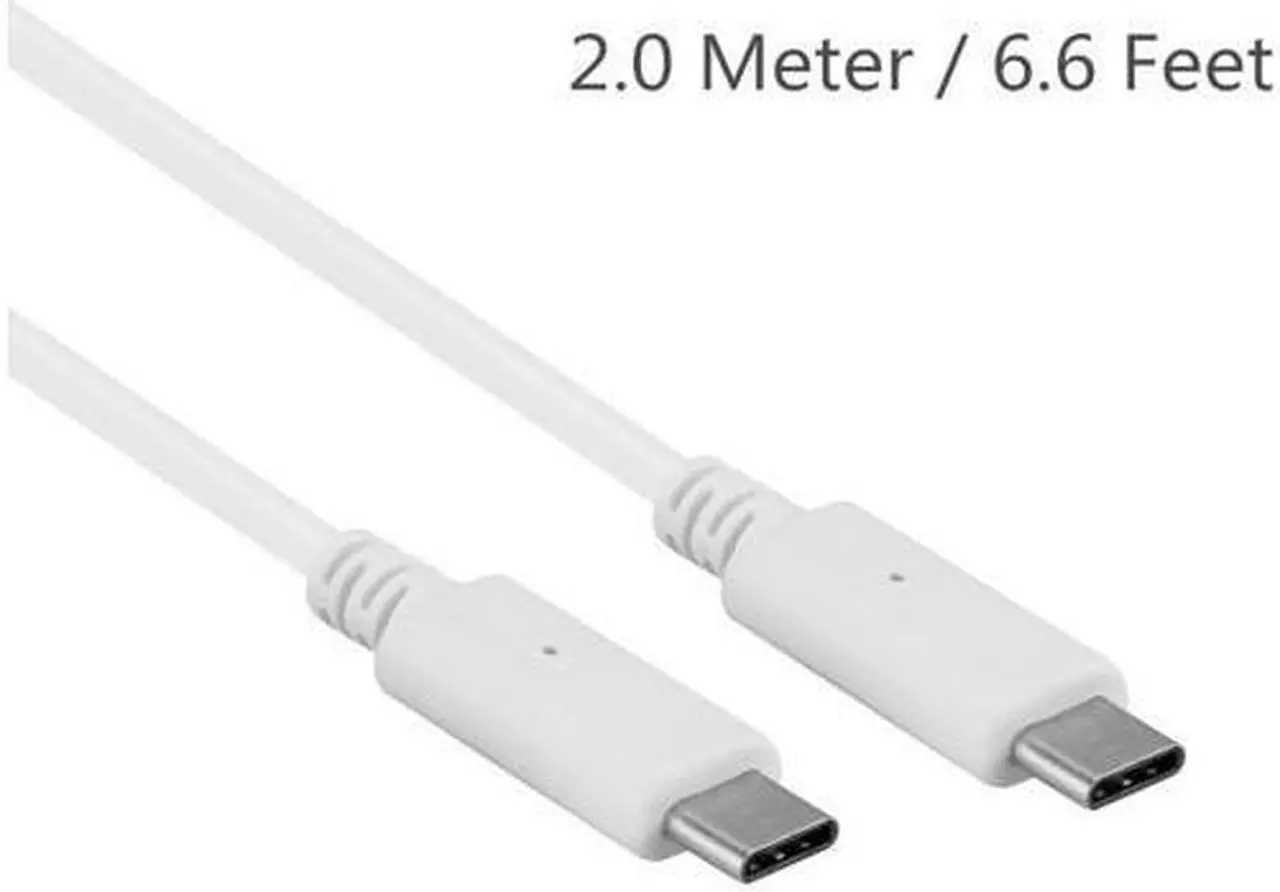 Main image of USB C Cable (6.56 FT)  2 Meter Type C to Type C Charge Data Cable male to male   for Galaxy Note 8, Google Pixel 2 XL,   MacBook, ChromeBook Pixel