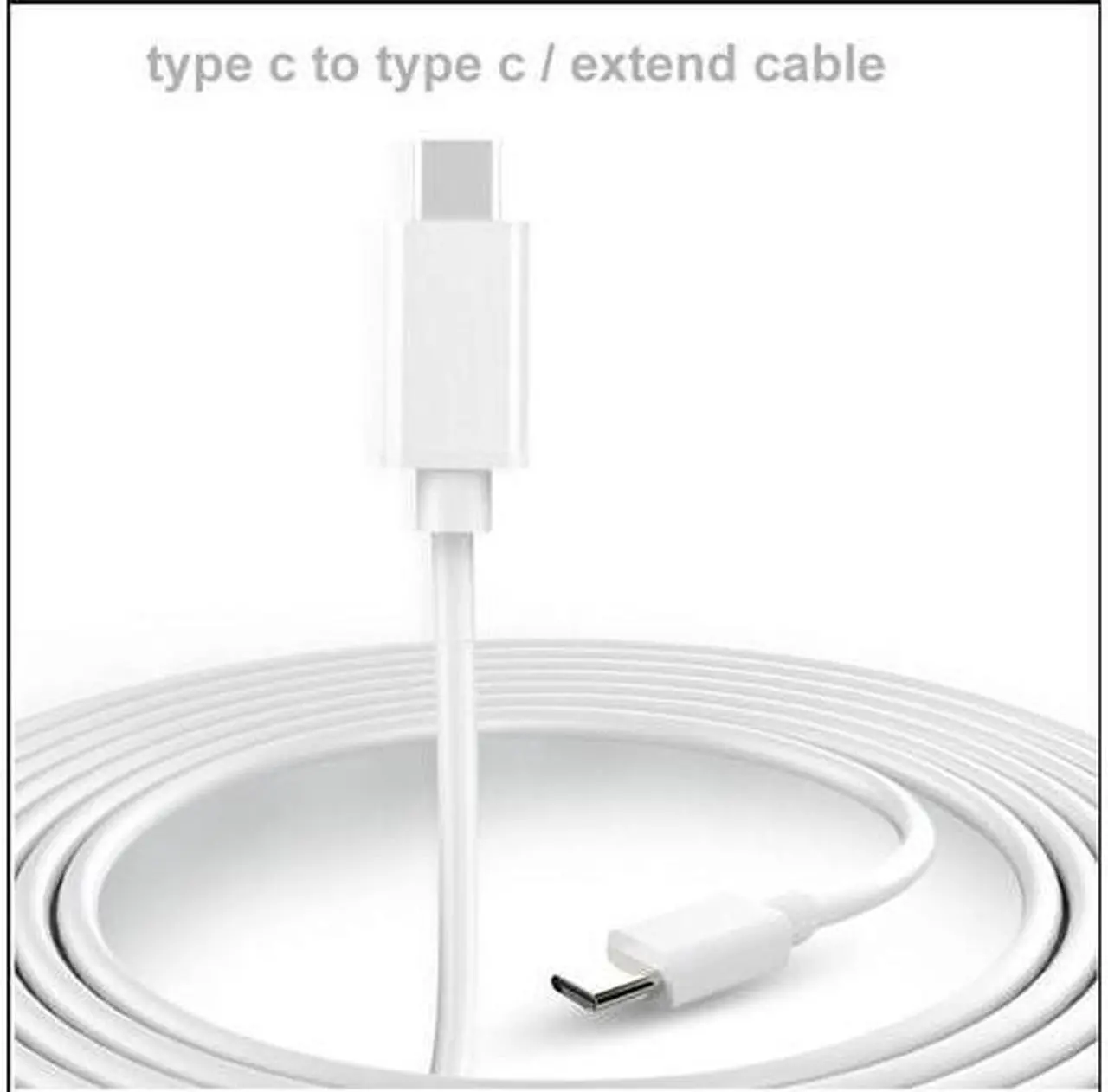 Alt view image 2 of 4 - USB C Cable (6.56 FT)  2 Meter Type C to Type C Charge Data Cable male to male   for Galaxy Note 8, Google Pixel 2 XL,   MacBook, ChromeBook Pixel