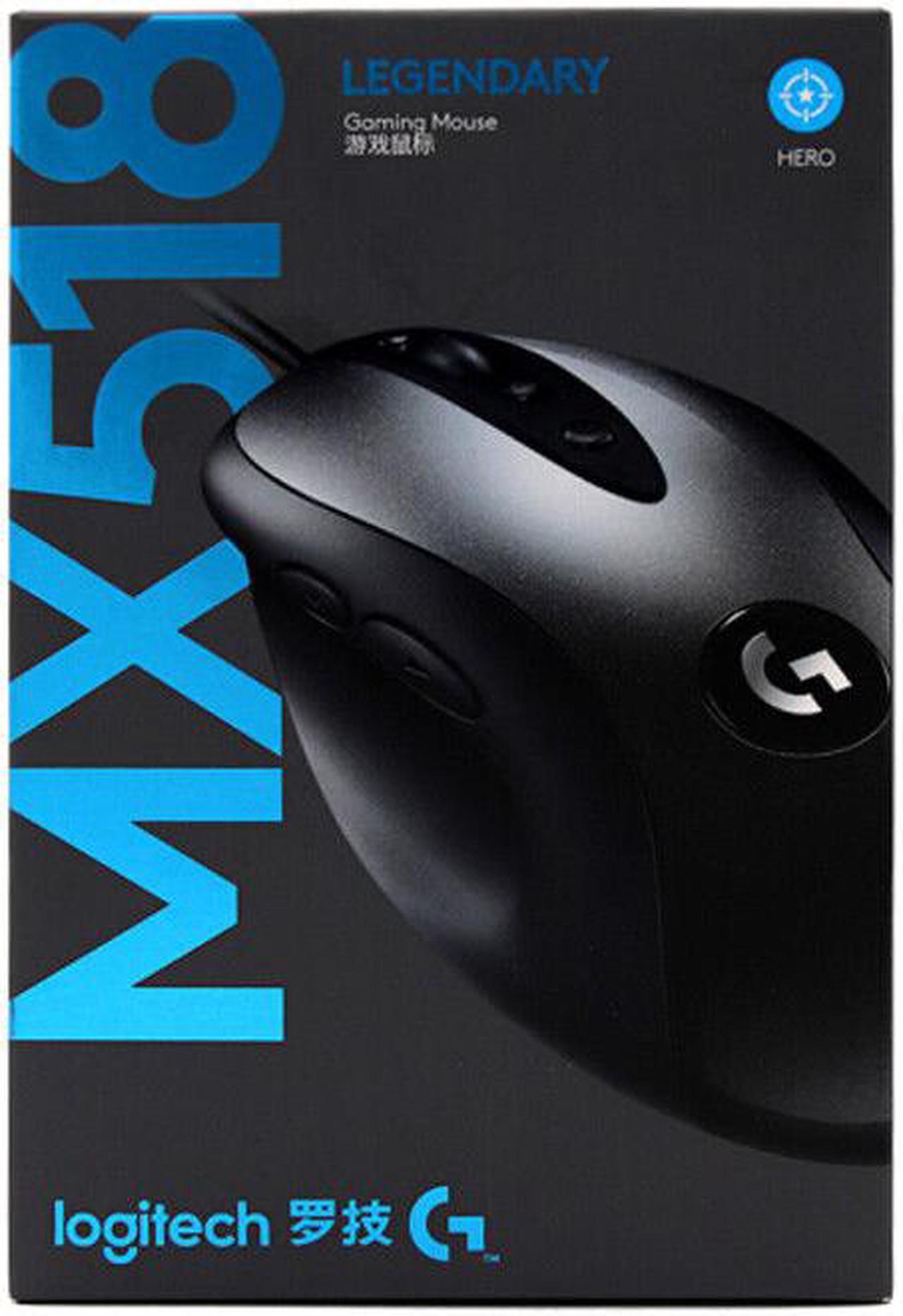Alt view image 3 of 5 - Logitech G MX518 Legendary 16000DPI Gaming Mouse, 8 Programmable Buttons,HERO™ 16K Sensor
