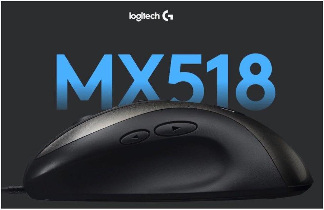 Alt view image 4 of 5 - Logitech G MX518 Legendary 16000DPI Gaming Mouse, 8 Programmable Buttons,HERO™ 16K Sensor