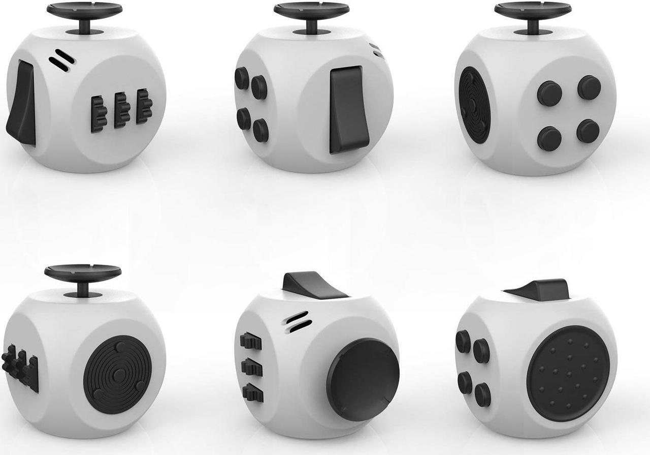 Alt view image 3 of 5 - 6 Sides Fidget Toys Cube Relieves Stress and Anxiety Cube for Children and Adults