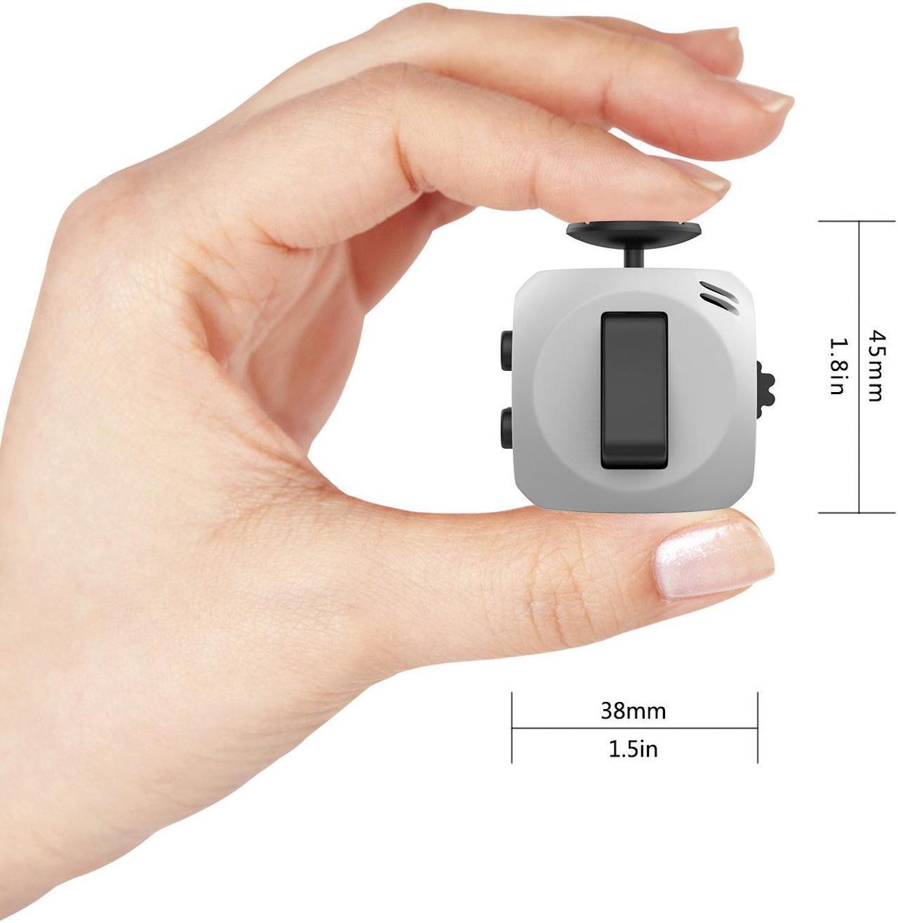 Alt view image 4 of 5 - 6 Sides Fidget Toys Cube Relieves Stress and Anxiety Cube for Children and Adults