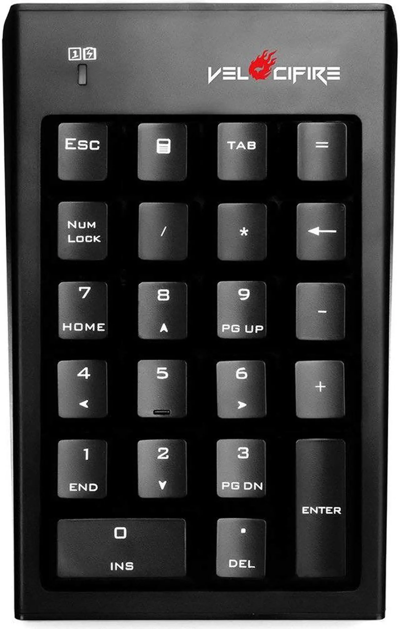 Alt view image 3 of 7 - Velocifire NK01 Wireless Mechanical Number Pad, External Numeric Keypad for TKL Keyboards (Blue Switches)