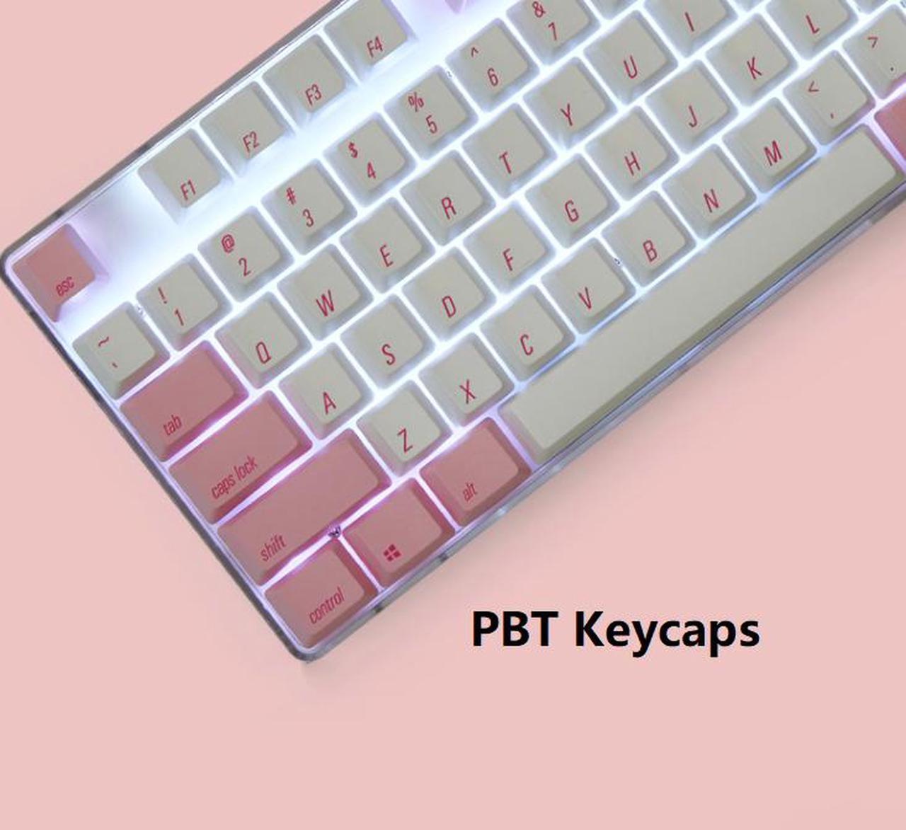 Alt view image 3 of 7 - Qisan Magicforce N-key Rollover  Mechanical Keyboard Gaming Keyboard Gatron Red 100% Full Size 108 Keys with White Backlight Case,PBT Keycaps