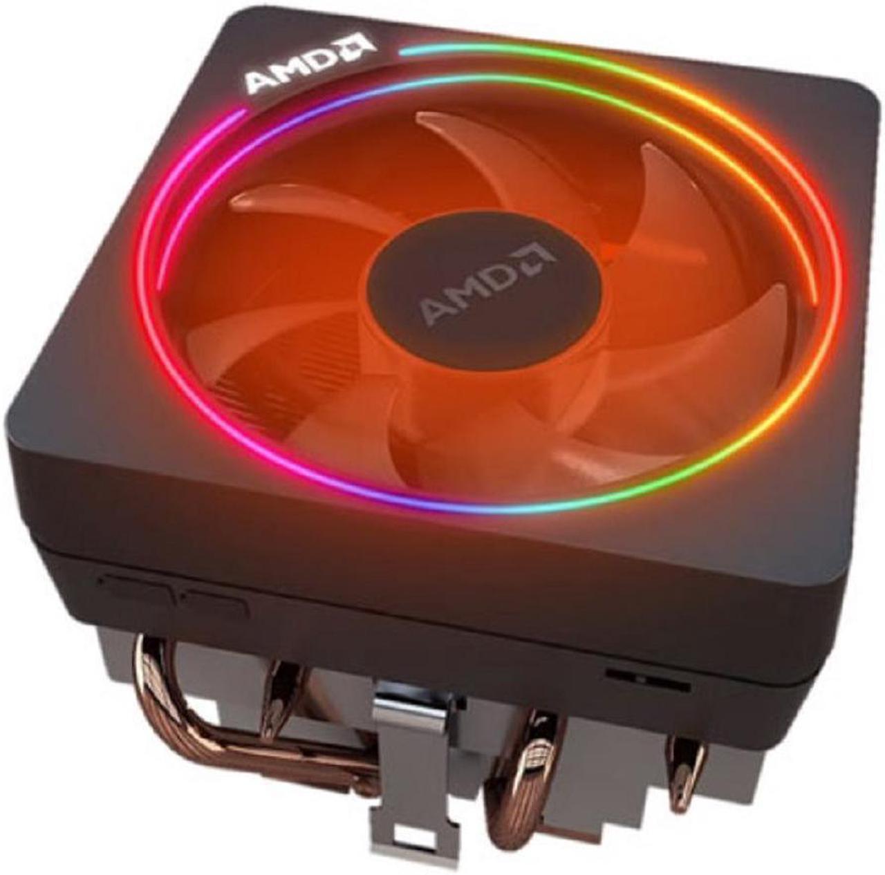 AMD Wraith Prism RGB LED Lighting Socket AM4 4-Pin Connector CPU Cooler with Copper Core Base & Aluminum Heatsink & 4.13-Inch Fan