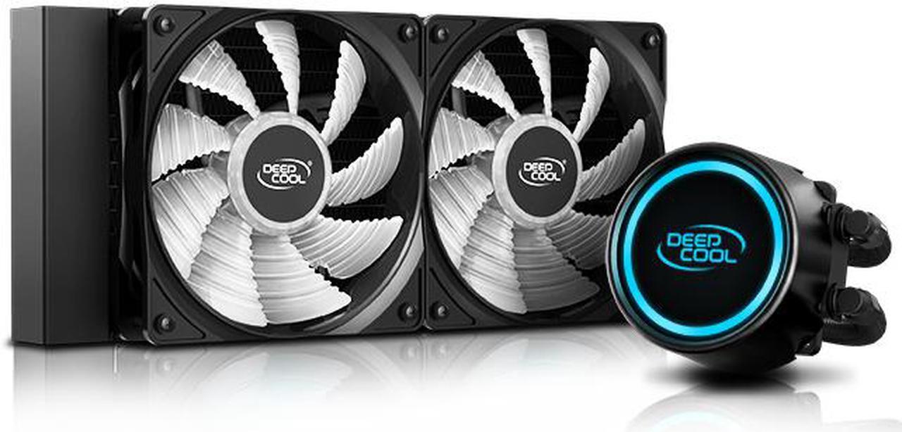 Alt view image 2 of 7 - DEEPCOOL MAELSTROM 240 V2/GAMMAXX L240 V2 RGB Liquid CPU Cooling System For LGA20XX/LGA1366/LGA115X, FM2+/FM2/FM1/AM3+/AM3/AM2+/AM2/AM4