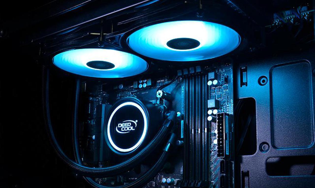 Alt view image 6 of 7 - DEEPCOOL MAELSTROM 240 V2/GAMMAXX L240 V2 RGB Liquid CPU Cooling System For LGA20XX/LGA1366/LGA115X, FM2+/FM2/FM1/AM3+/AM3/AM2+/AM2/AM4