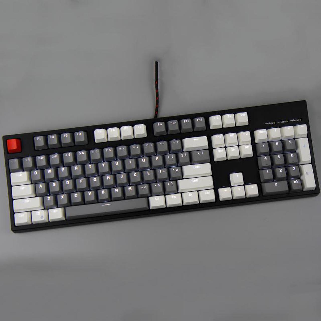 CORN PBT Keycaps 104Key Set OEM Profile Key caps, with Keycaps Puller,for 61/87/104 MX Switches Mechanical Gaming Keyboard