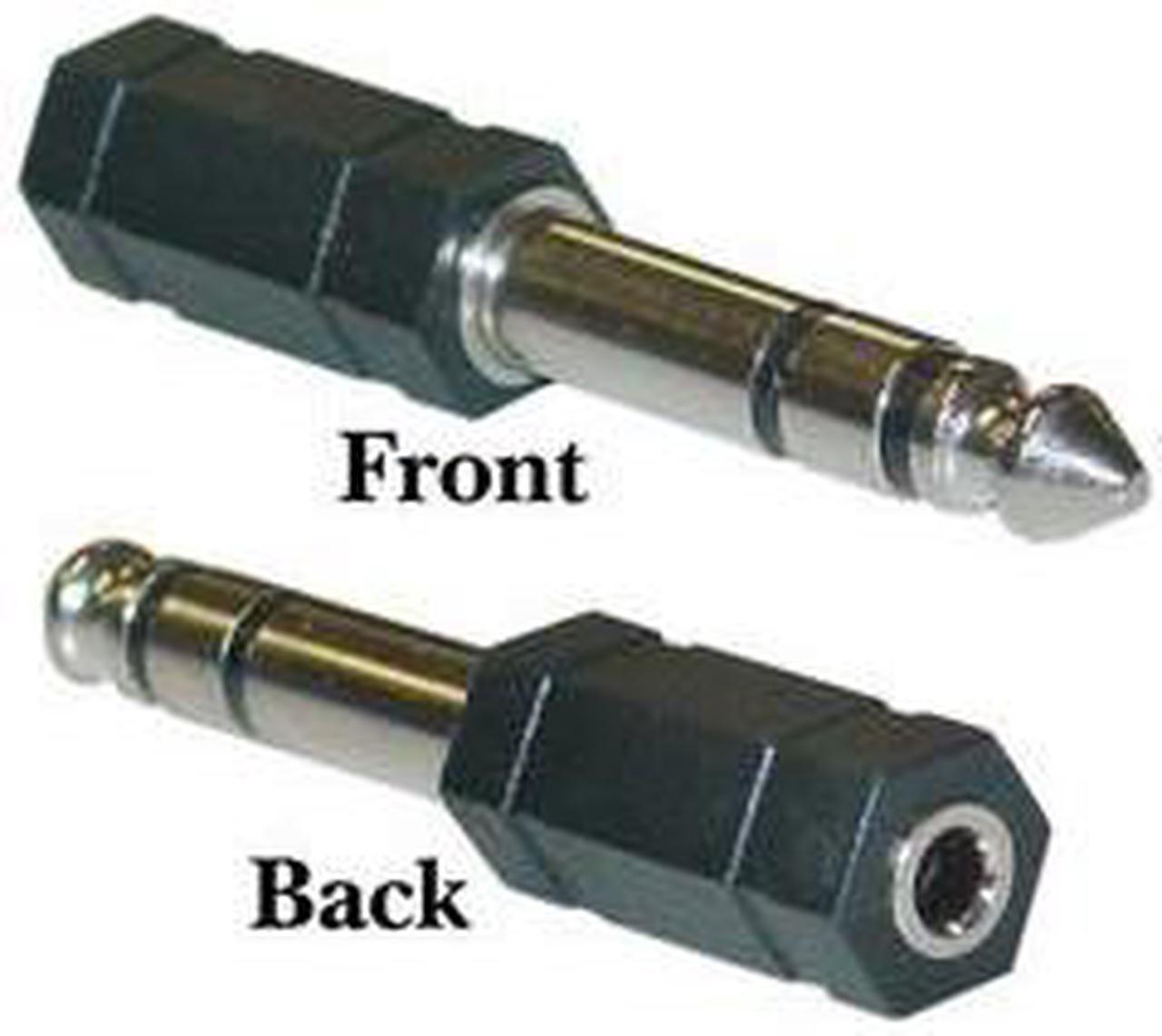 Alt view image 2 of 3 - Cable Wholesale 1/4 inch Stereo Male / 3.5mm Stereo Female Stereo to stereo adapter