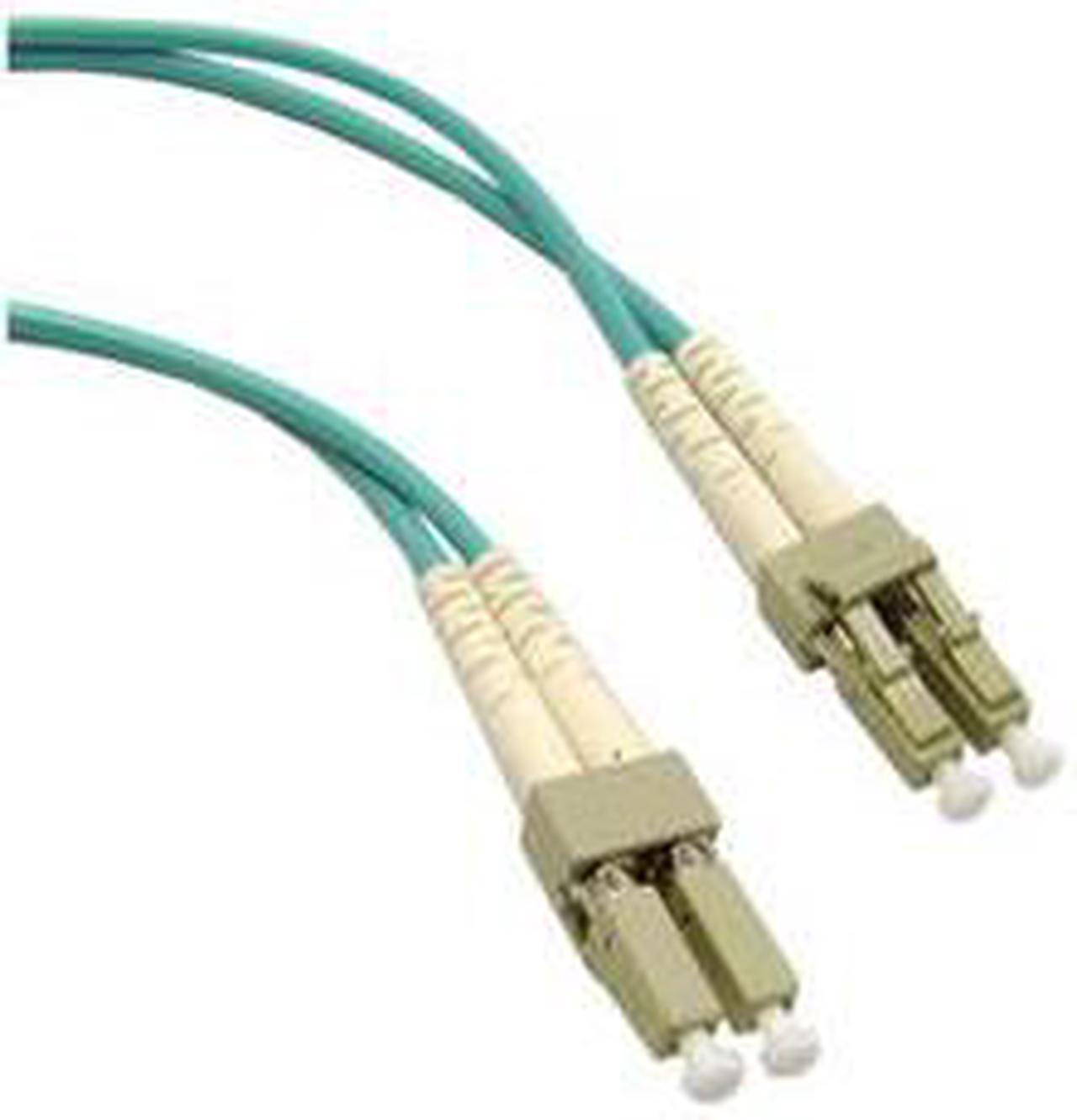 Alt view image 2 of 4 - Cable Wholesale LC / LC Multimode Duplex Fiber Optic Cable 10-Gigabit Aqua 50/125 - 2 Meter (6.6ft)