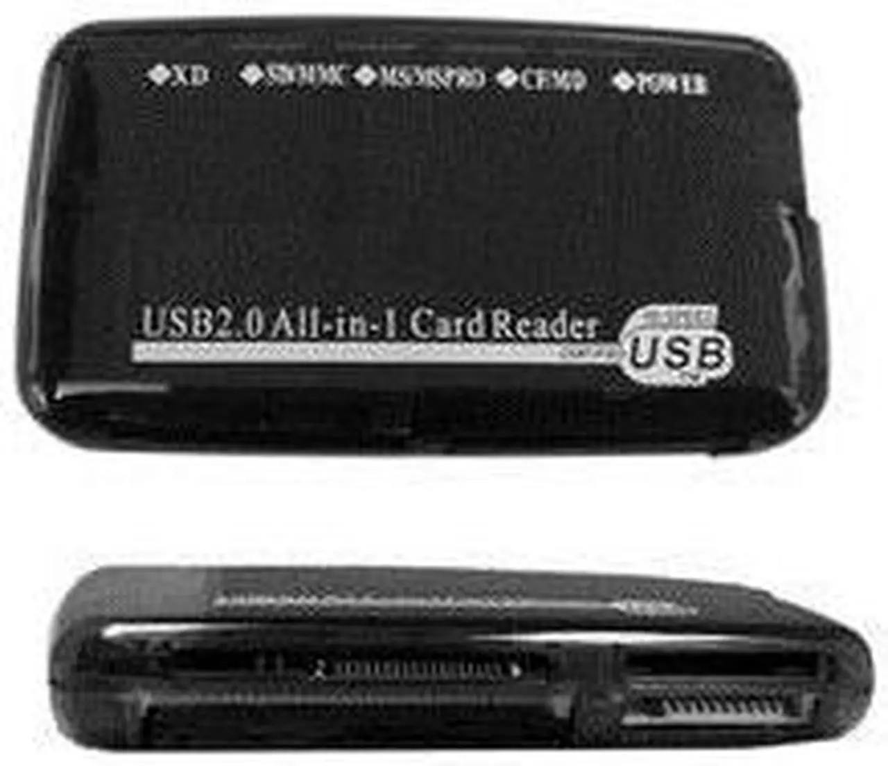 Main image of Cable USB 2.0 All-in-one Card Reader Clear Black