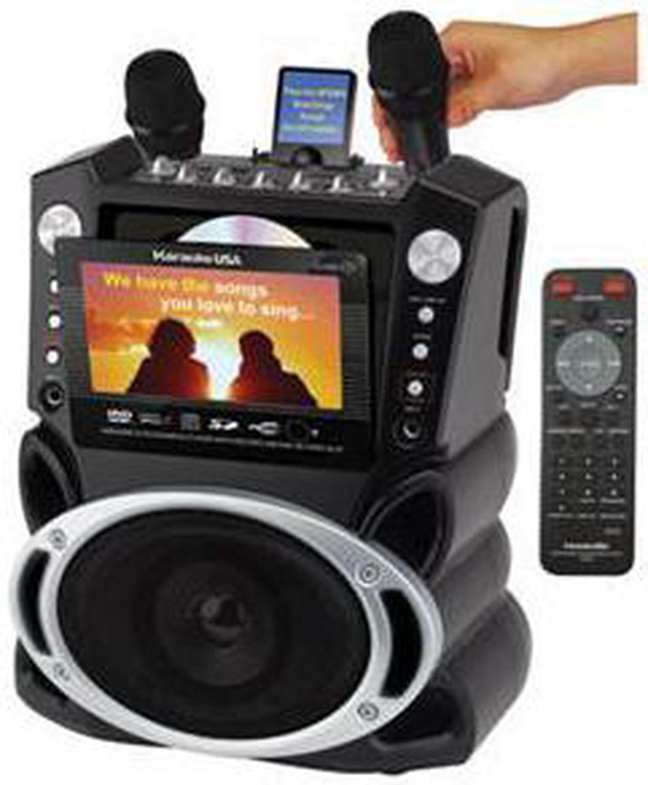 Alt view image 6 of 13 - Emerson Portable DVD/CD+G/ MP3+G Karaoke System with 7" LCD Color Screen