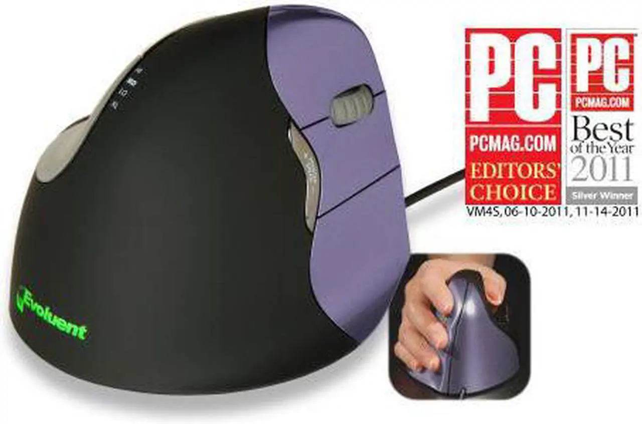 Main image of EVOLUENT ERGONOMIC VERTICAL MOUSE SMALL