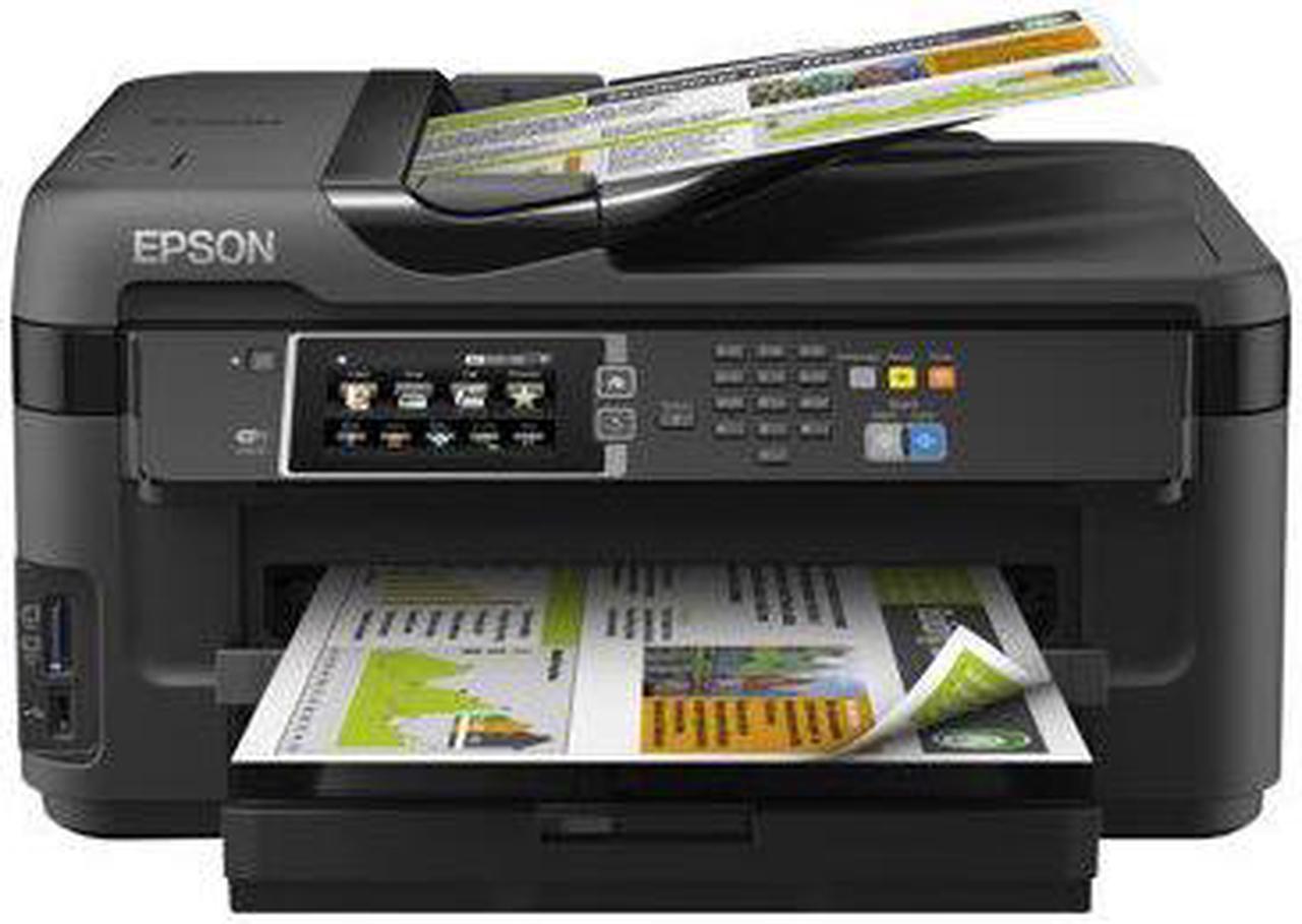 EPSON WorkForce WF-7610 ISO Print Speed: 18 ISO ppm 2-Sided ISO Print Speed: 8.7 ISO ppm Black Print Speed Wireless (802.11 b/g/n) InkJet Workgroup Color WorkForce WF-7610 All-in-One Printer