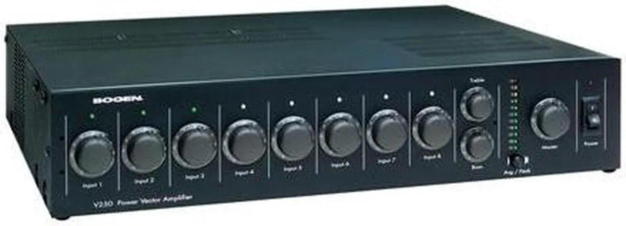 Alt view image 2 of 10 - Bogen V100 MODULAR, 8 INPUT, 100W OUTPUT MODULE COMPATIBLE, METER