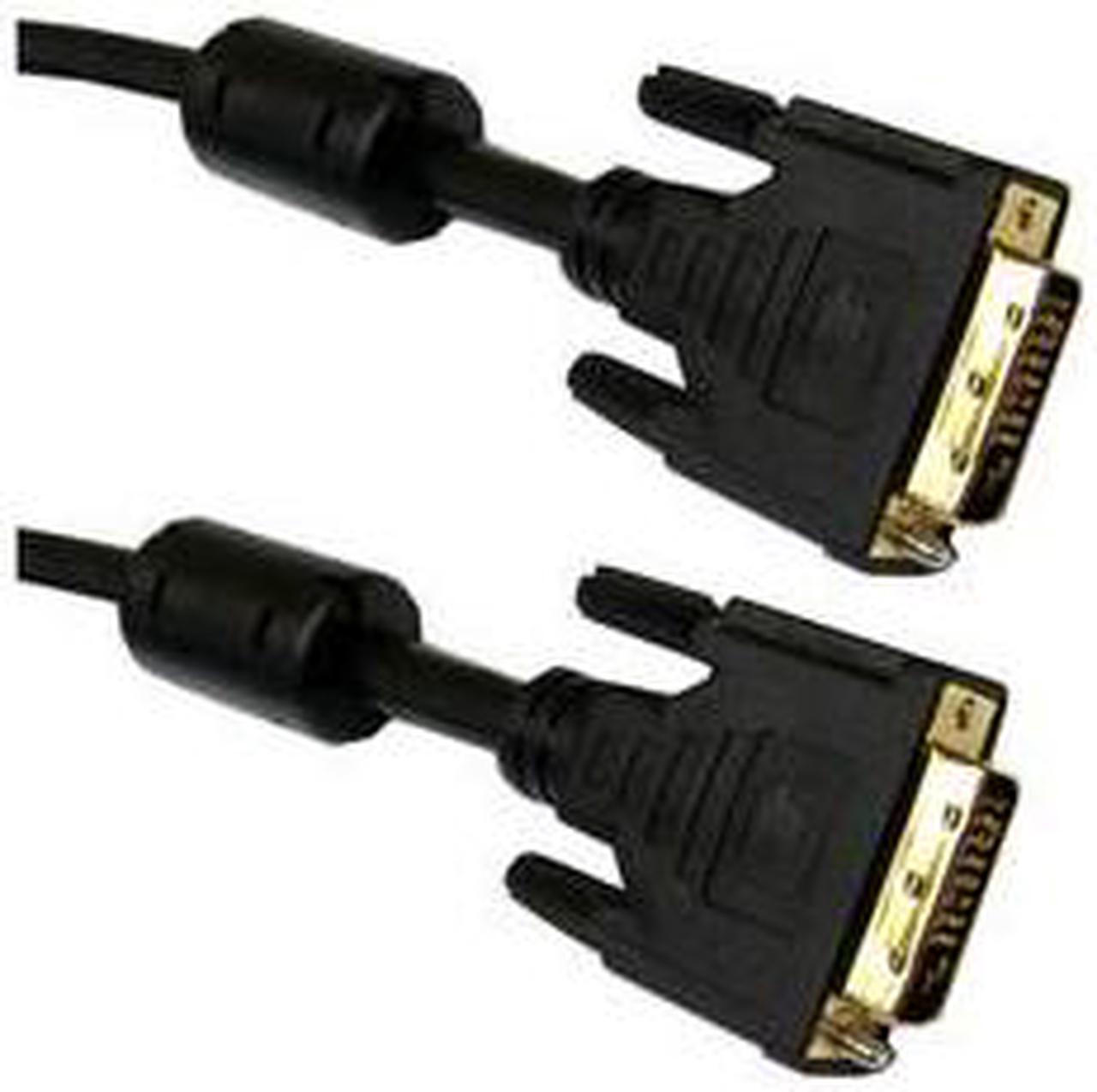 Alt view image 2 of 4 - Cable Wholesale DVI-D Dual Link Cable with Ferrite Bead DVI-D Male 1 meter (3.3 foot) - Black
