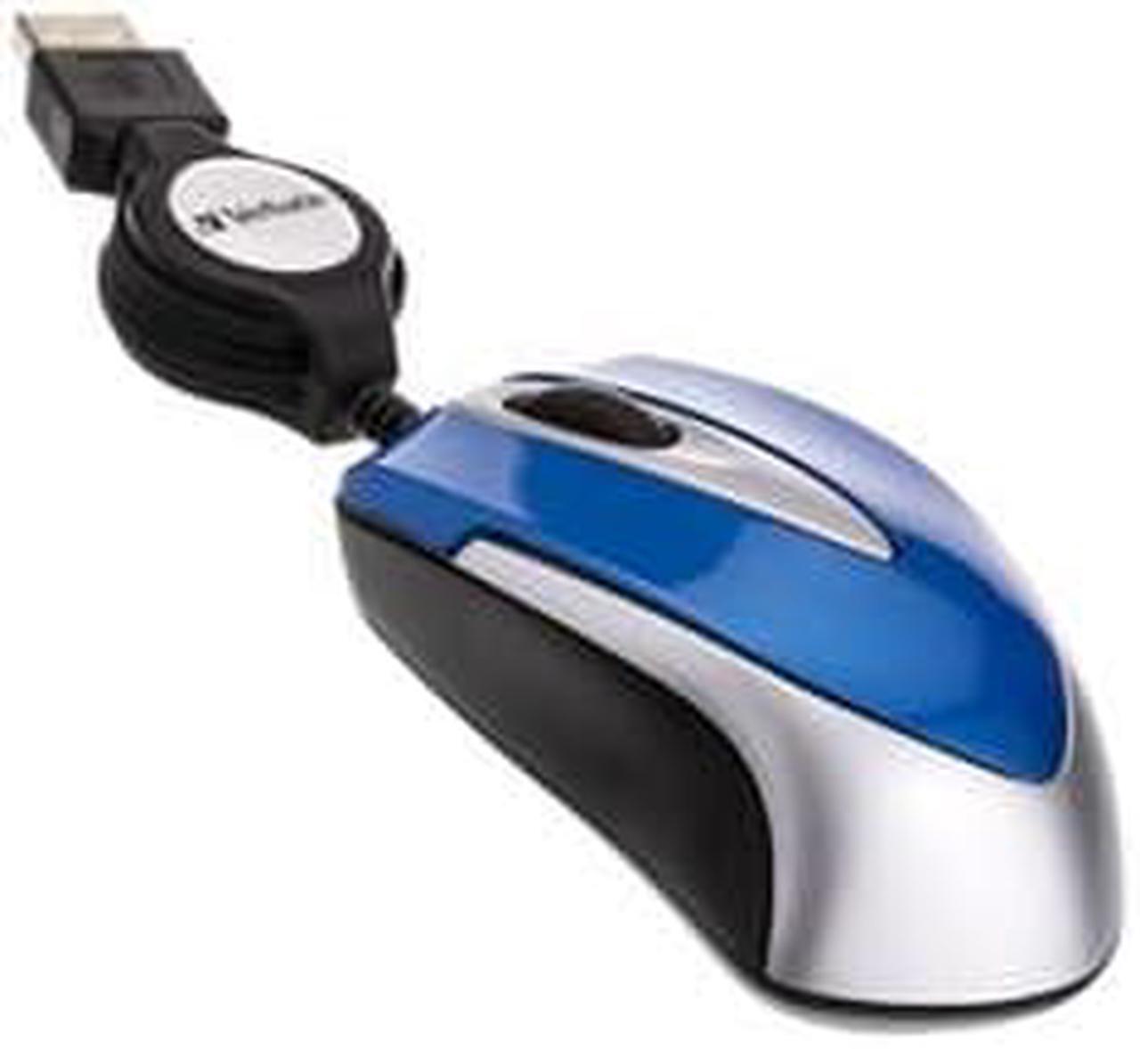 Alt view image 3 of 3 - Mini Optical Travel Mouse, USB, Blue