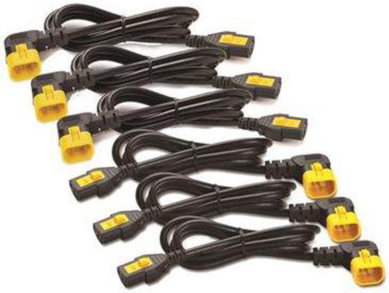 Alt view image 2 of 12 - POWER CORD KIT (6 EA), LOCKING, C13 TO C14 (90 DEGREE), 0.6M, NORTH AMERICA