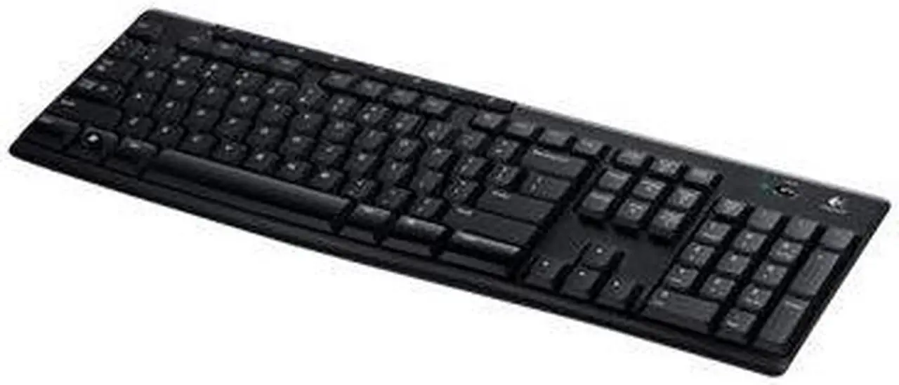 Alt view image 2 of 20 - Logitech K270 Wireless Keyboard K270 Black Logitech Unifying protocol (2.4 GHz) Wireless range: >33 ft (10m) wireless range Ergonomic Keyboard