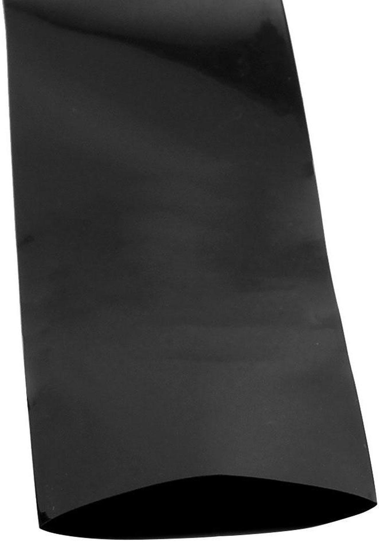 Alt view image 2 of 2 - 75mm Flat Width 2.1M Length PVC Heat Shrink Tube Black for 18650 Batteries