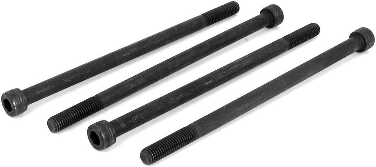 M10x190mm Metric 12.9 Alloy Steel Hex Socket Head Cap Screws Bolts Black 4Pcs