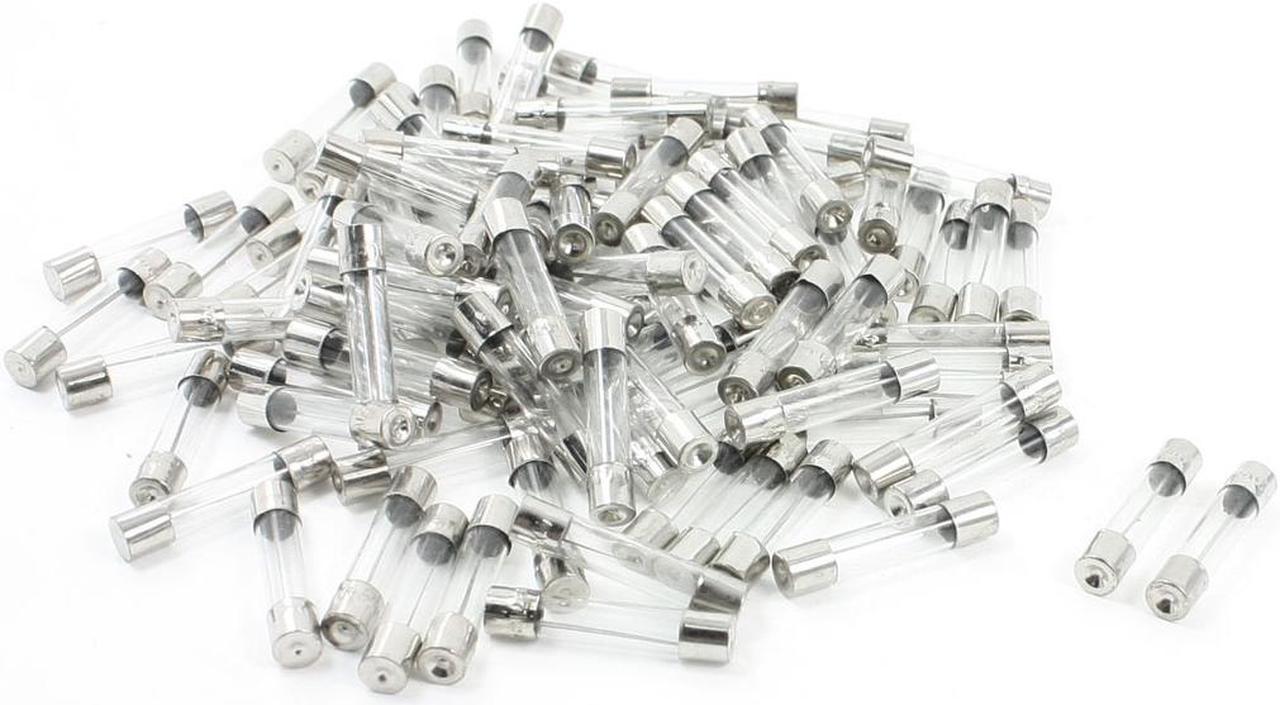 100pcs 6 x 30mm Low Breaking Fast Blow Glass Tube Fuses 250V 15A