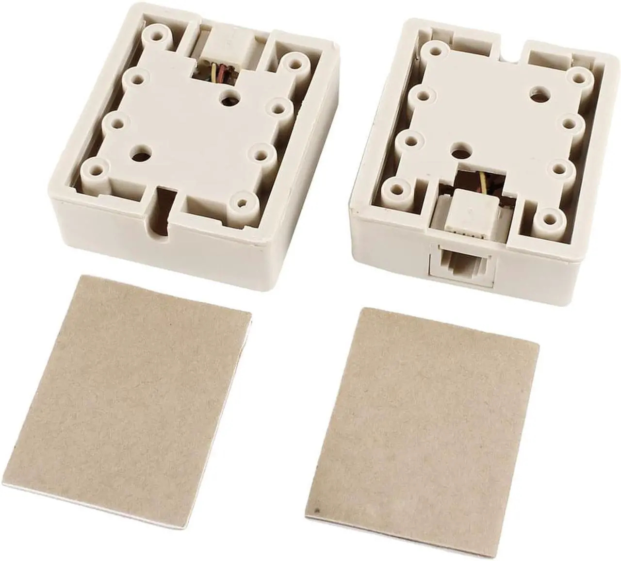 Alt view image 2 of 2 - Unique Bargains 2 Pcs RJ11 6P4C Female Socket US Telephone Cable Inline Connector Beige