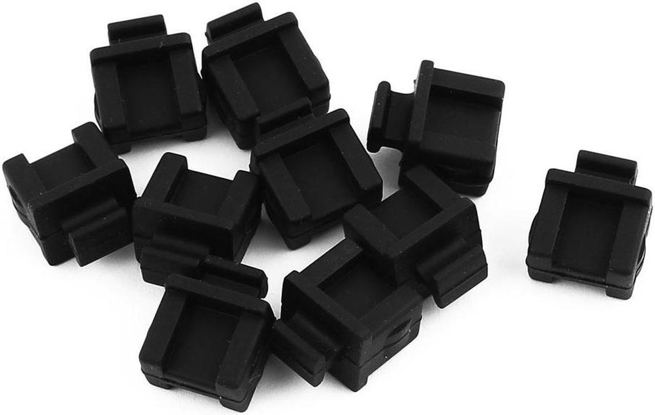 10Pcs SFP-B Black Silicone Anti-dust Stopper/Plug for Protect Data Port