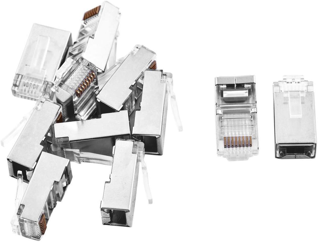 Main image of 11pcs RJ45 8P8C CAT5 Modular Plug Ethernet Network Shielded Crimp Connector