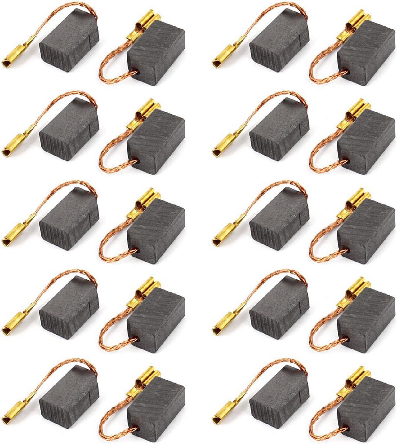 Unique Bargains 20 Pcs Electric Drill Motor Power Tool Carbon Brushes 13mm x 8mm x 6mm