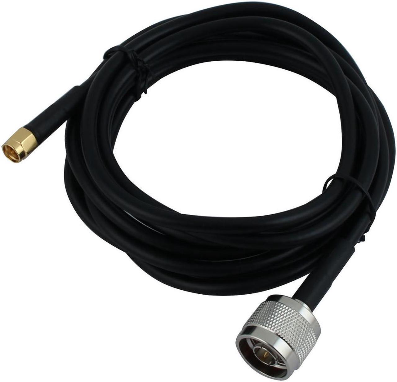 Unique Bargains 2.2M SMA Male to N Type Plug Adapter Antenna Cable