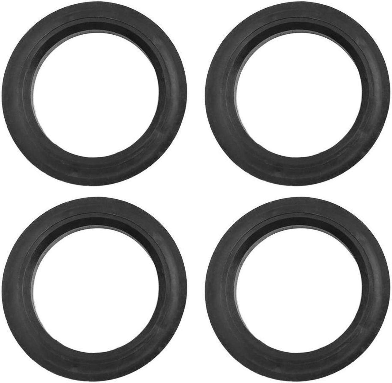 4pcs Black Plastic Car Wheel Bore Center Collar Hub Centric Ring 73.1-56.6mm