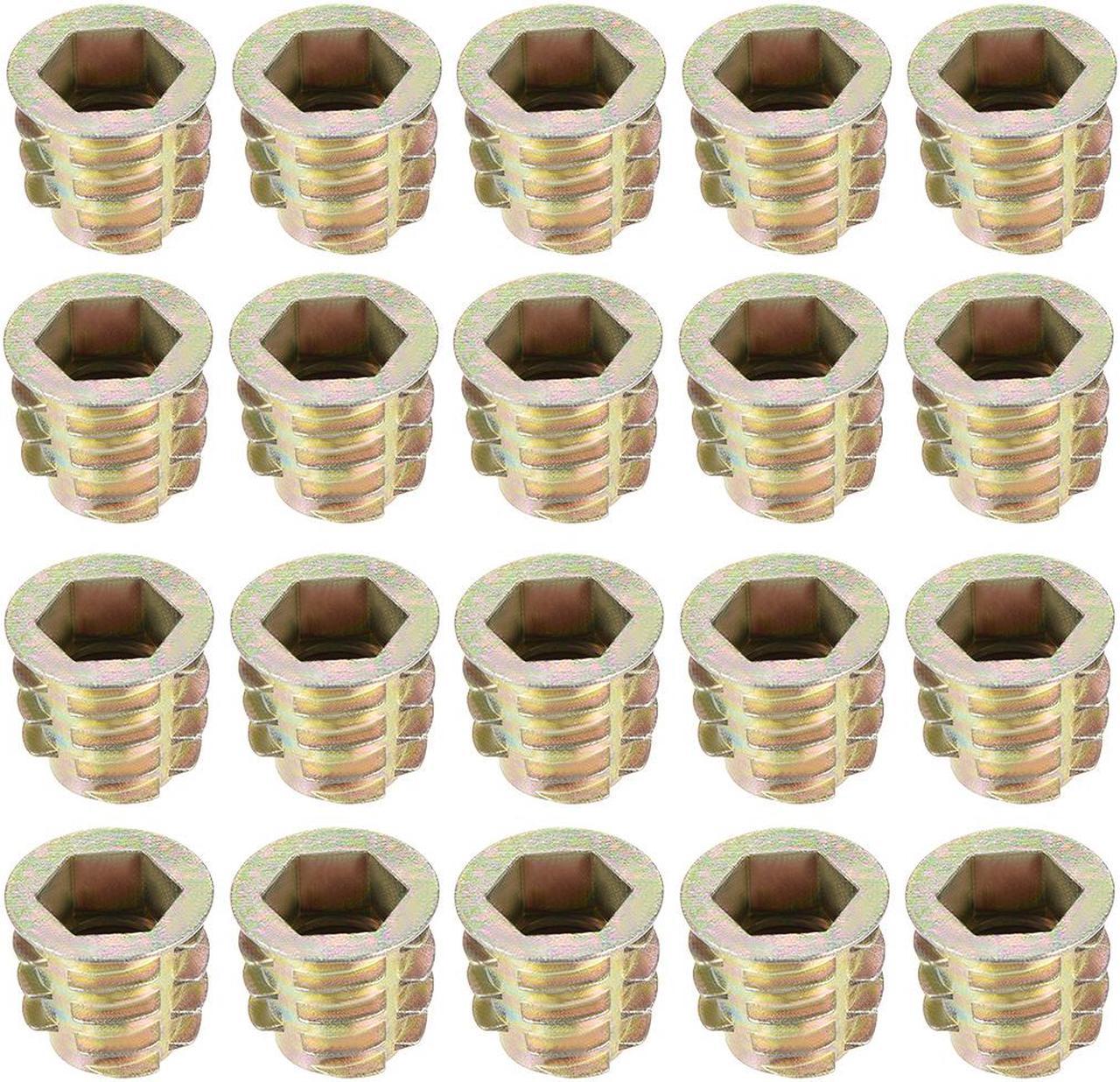 Main image of Threaded Insert Nuts Zinc Alloy Hex Socket M10 Internal Thread 15mm Length 20pcs