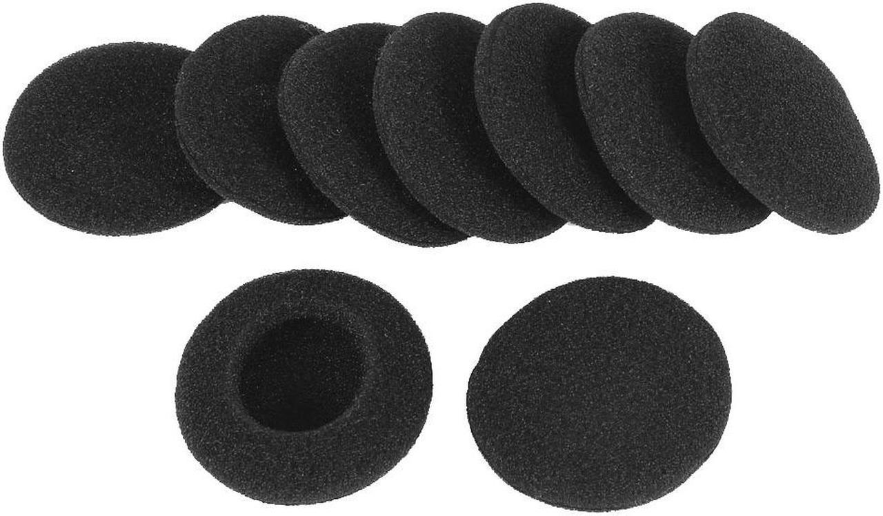 Unique Bargains Soft Sponge Headphone Cover Earphone Cushion Replacement Black 10 Pcs