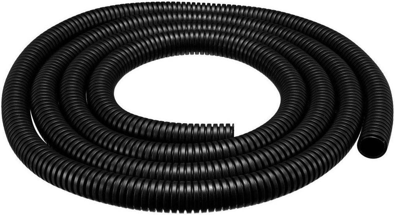 Unique Bargains 2M 15.8mm Outside Dia Corrugated Bellow Conduit Tube for Electric Wiring Black