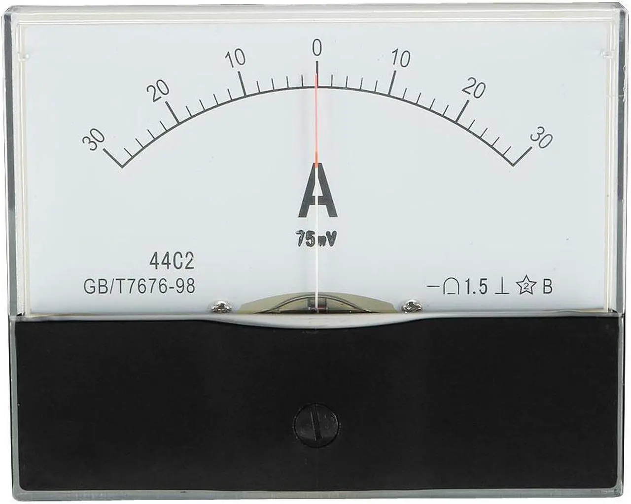 Ampèremètre Analogique DC 0-30A - Classe 1,5 De Précision - Pour Tableau - Modèle 44C2-A - Uxcell