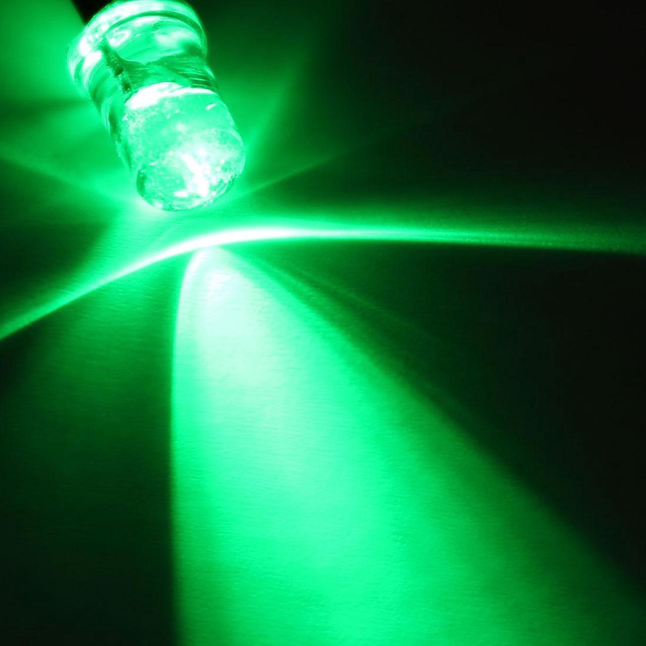 Alt view image 5 of 5 - 10Pcs 5mm Pre-Wired Diffused LED Diodes Light 20mA DC 9-12V Green Light