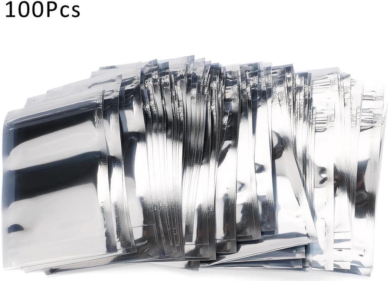 Alt view image 6 of 6 - 100PCS 3.2"x4.7" 80x120mm Anti-Static Zip Lock Shielding Bags f Elec Device HDD