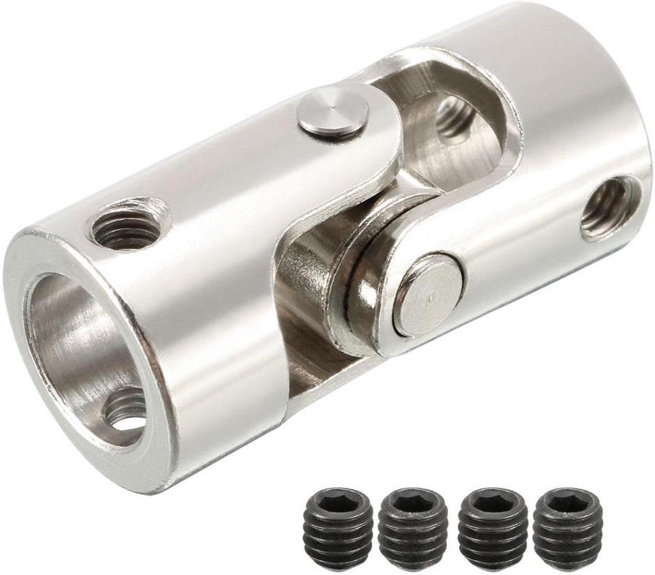 Alt view image 4 of 4 - 2pcs 10mm to 10mm Rotatable Universal Steering Shaft U Joint Coupler L35XD16