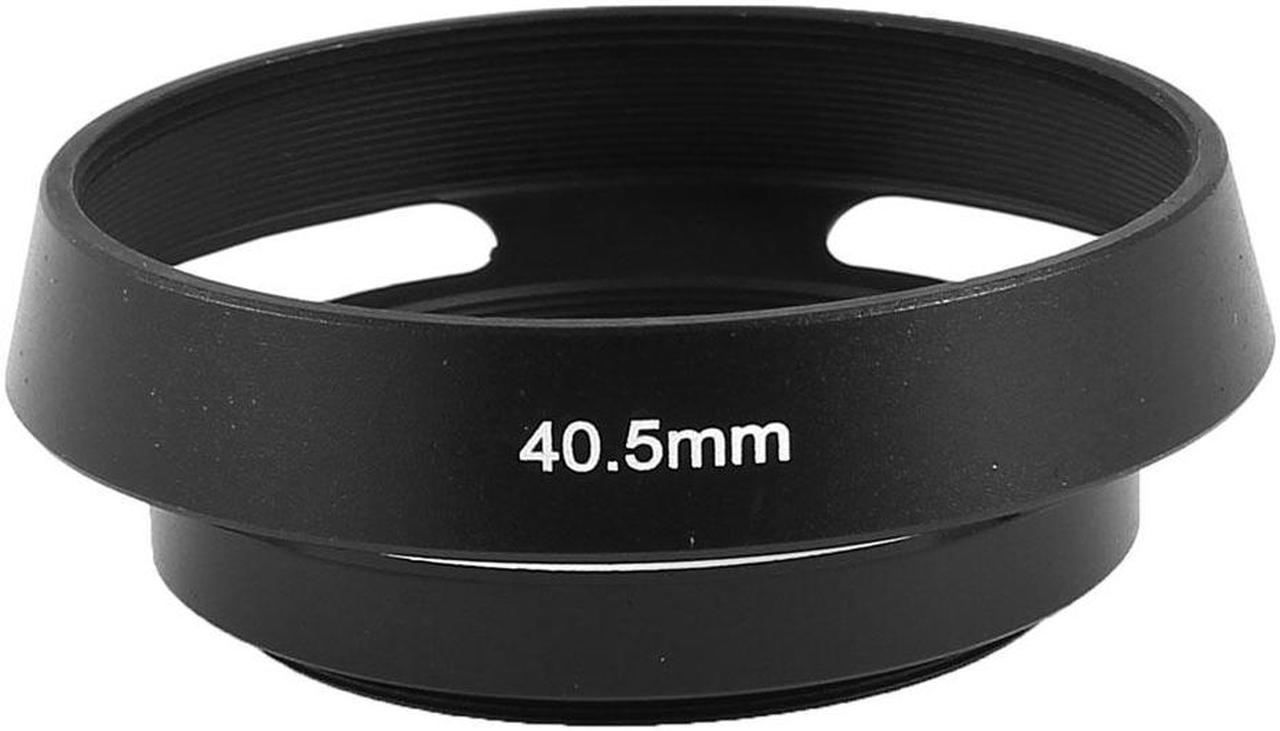 40.5mm Thread Metal Screw In Mount Vented Lens Hood Cover Shade Replacement